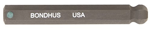 BONDHUS 5/16" BallEnd ProHold InHex 2" Socket Bit, 31413