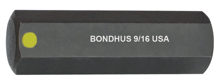 BONDHUS 9/16" ProHold InHex Socket Bit, 33217