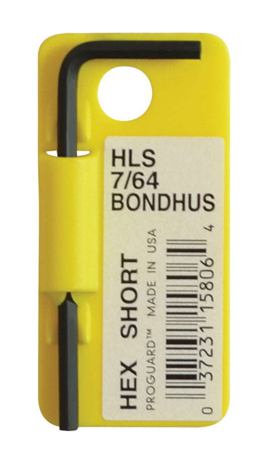 BONDHUS HL9/64S Hex Key Barcoded 9/64", 15808