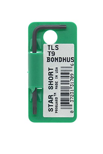 BONDHUS T9 Torx Key Short TX9, 31709